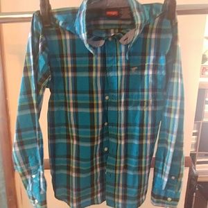 Wrangler size 18 kids long sleeve button down